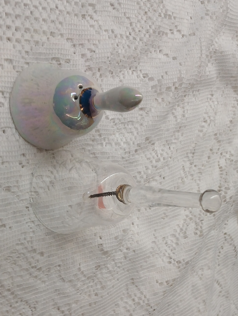 Iridescent Glass Tap Handle Replacement - Unbranded